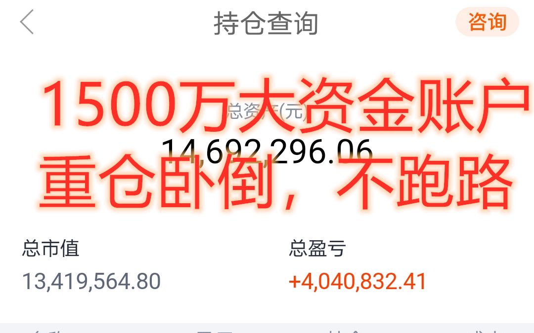 来见识一下浮亏100多万,但依然重仓卧倒没跑路的大资金股票账户吧哔哩哔哩bilibili