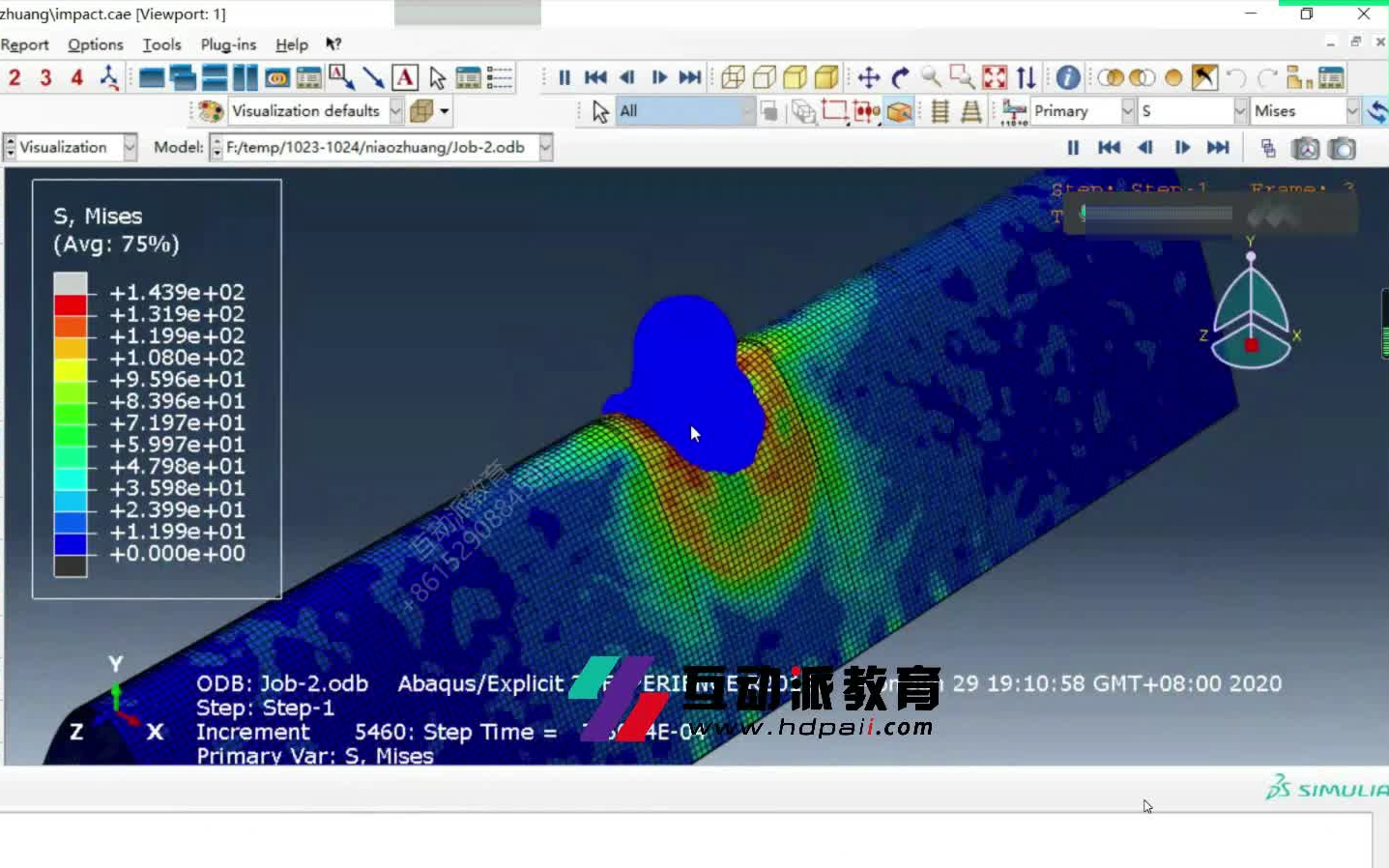 【ABAQUS】复合材料结构的高速冲击分析(鸟撞)哔哩哔哩bilibili