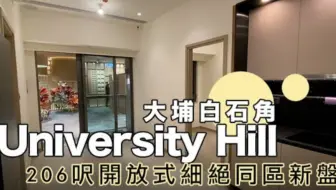 🏠大埔白石角University Hill｜206呎開放式細絕同區新盤🆕