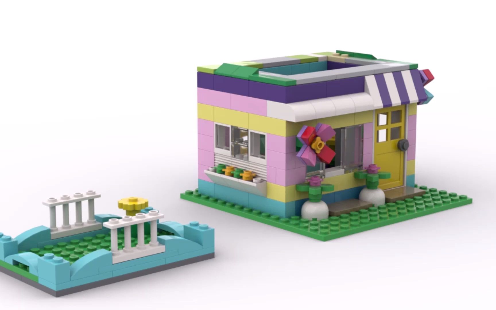 乐高10698拼搭:花店