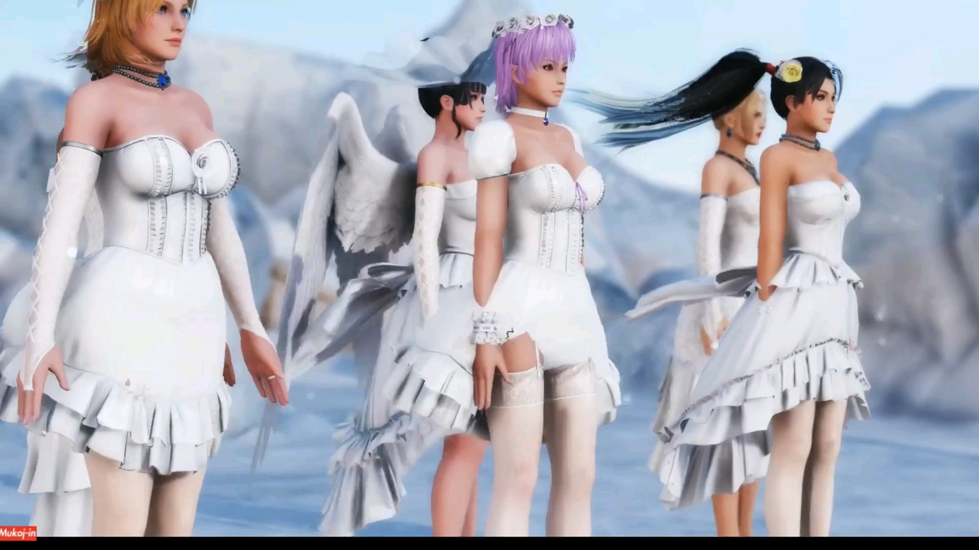 【doa·mmd】全女角色婚礼服