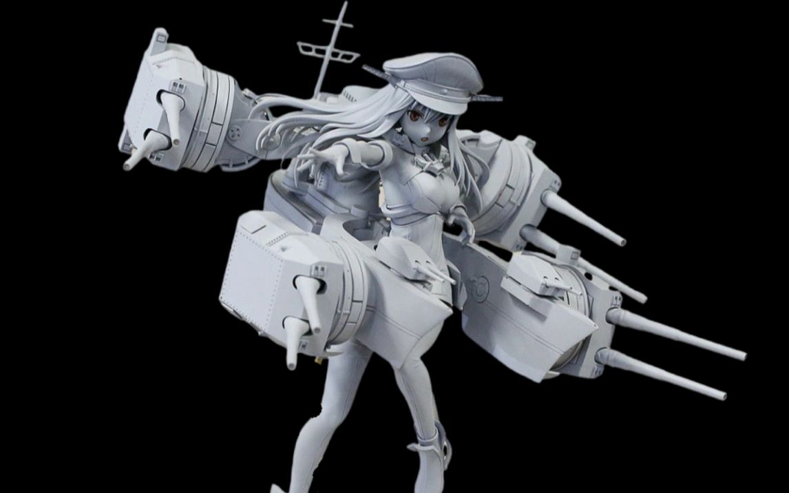 【3d】zbrush舰娘建模 二次元女性人物手办模型制作教程!