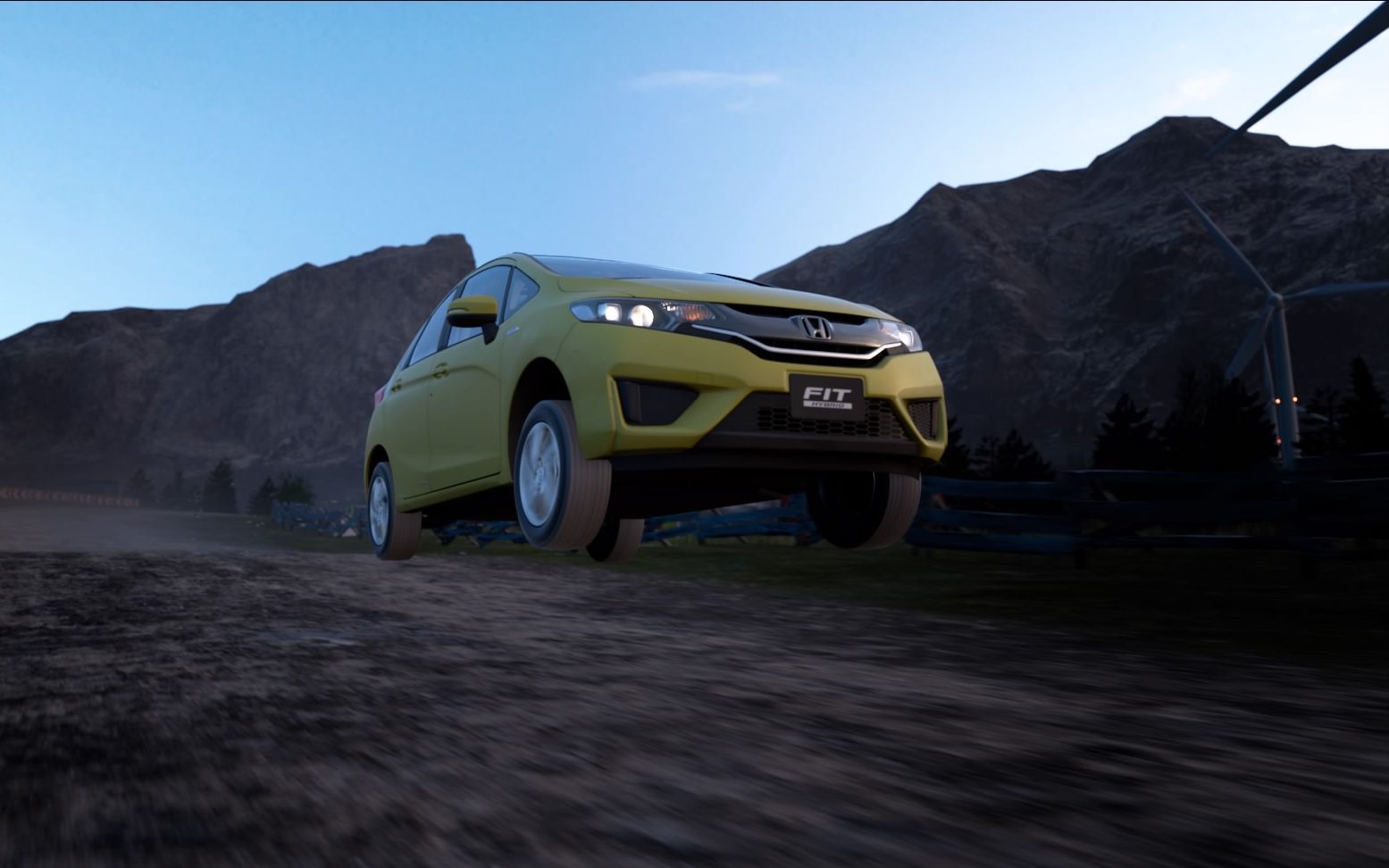 你有没有看见一辆飞度他用惯性漂移过弯