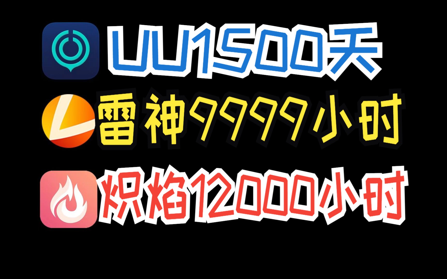 4月4号,UU,雷神,炽焰各大加速器福利来了,都还在等什么,快来白嫖网络游戏热门视频