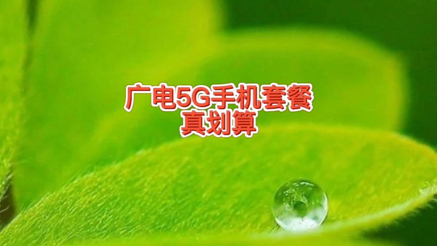 中国广电5G手机套餐,移动联通电信谁划算,19包100g流量100分钟哔哩哔哩bilibili