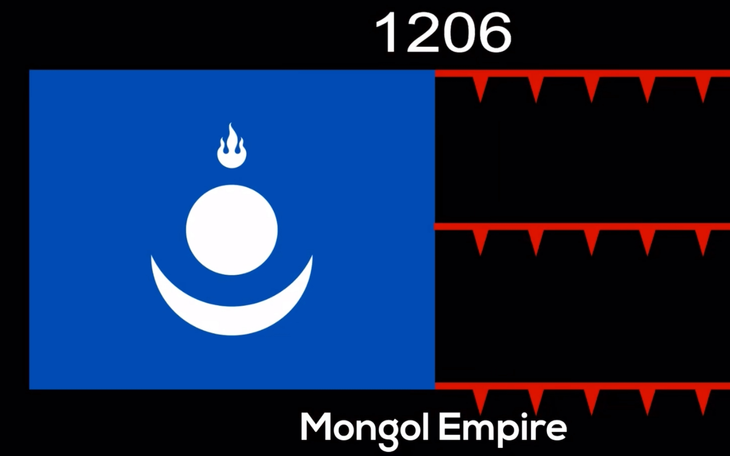 蒙古帝国旗帜图片