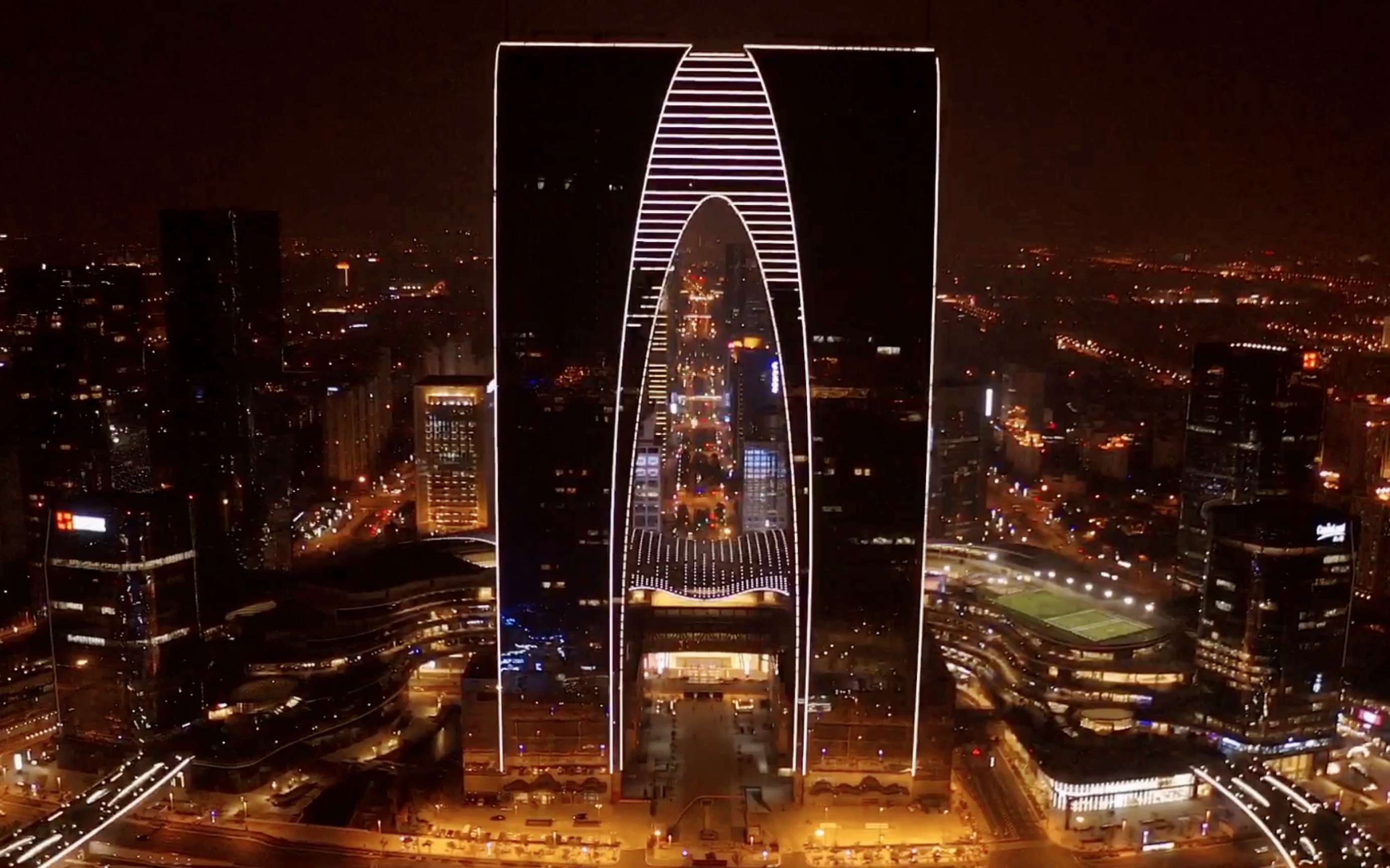 苏州中心航拍_哔哩哔哩 (゜-゜)つロ 干杯~-bilibili