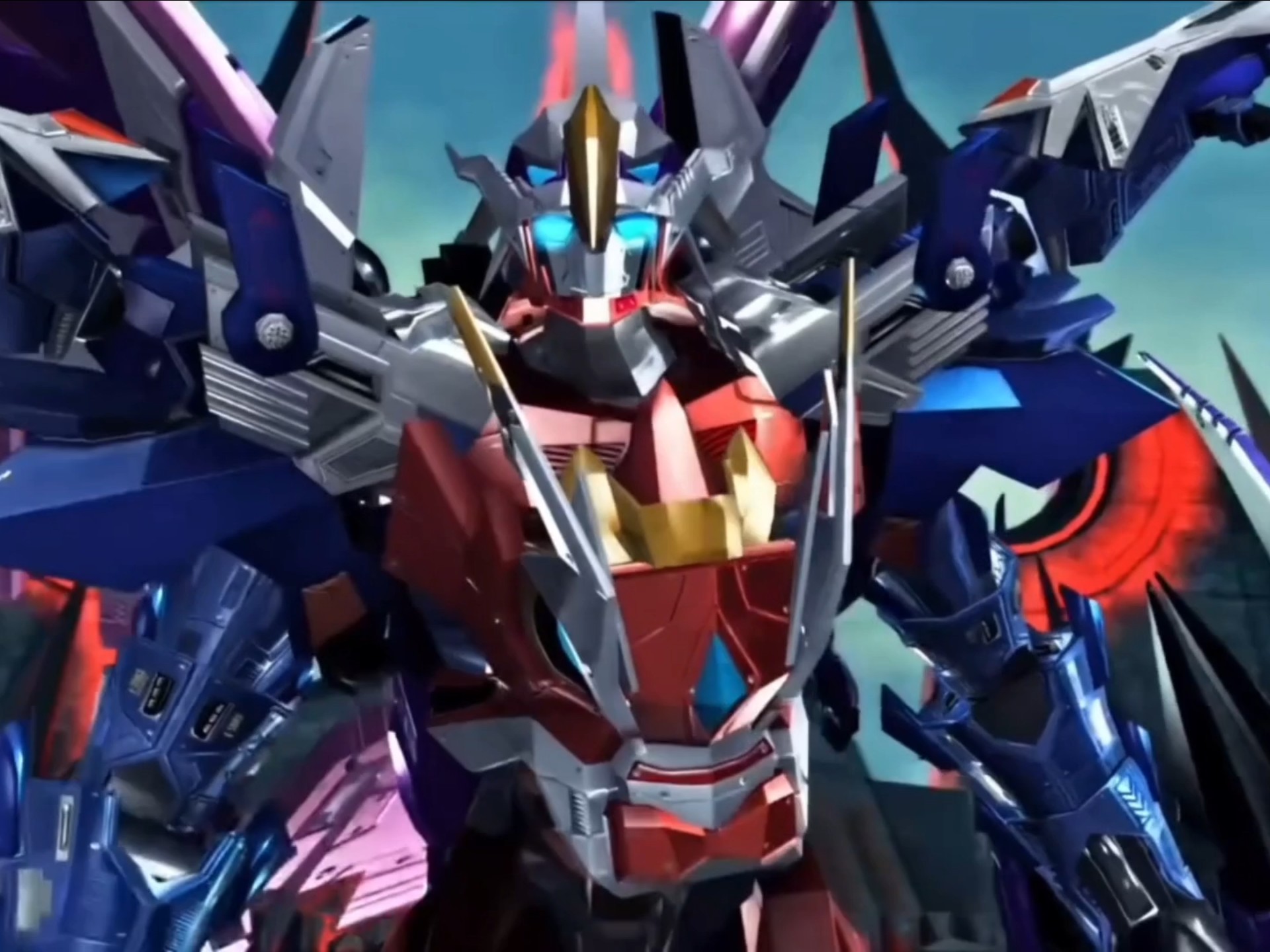 风耀加入了超兽战队,超兽神七合体对战鬼谷