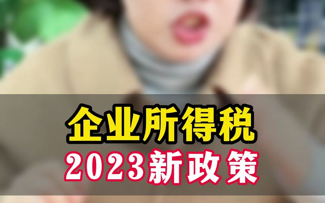 企业所得税2023新政策哔哩哔哩bilibili