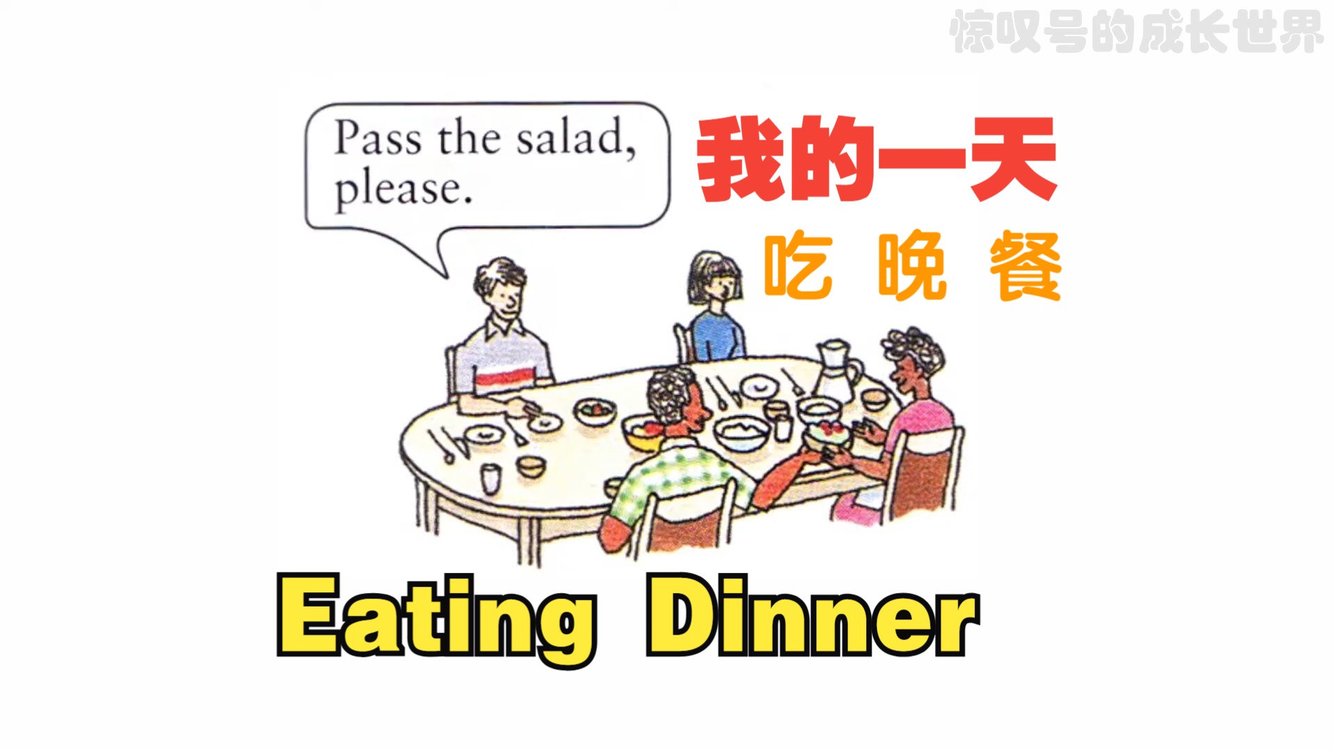 【英语口语丨精炼】第25集:吃晚餐《Eating Dinner》哔哩哔哩bilibili