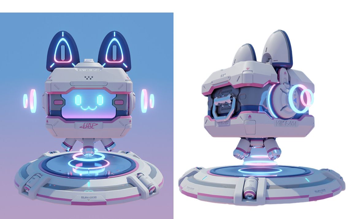 【3dmax建模】三个小时详细讲解可爱到爆的机器玩具建模