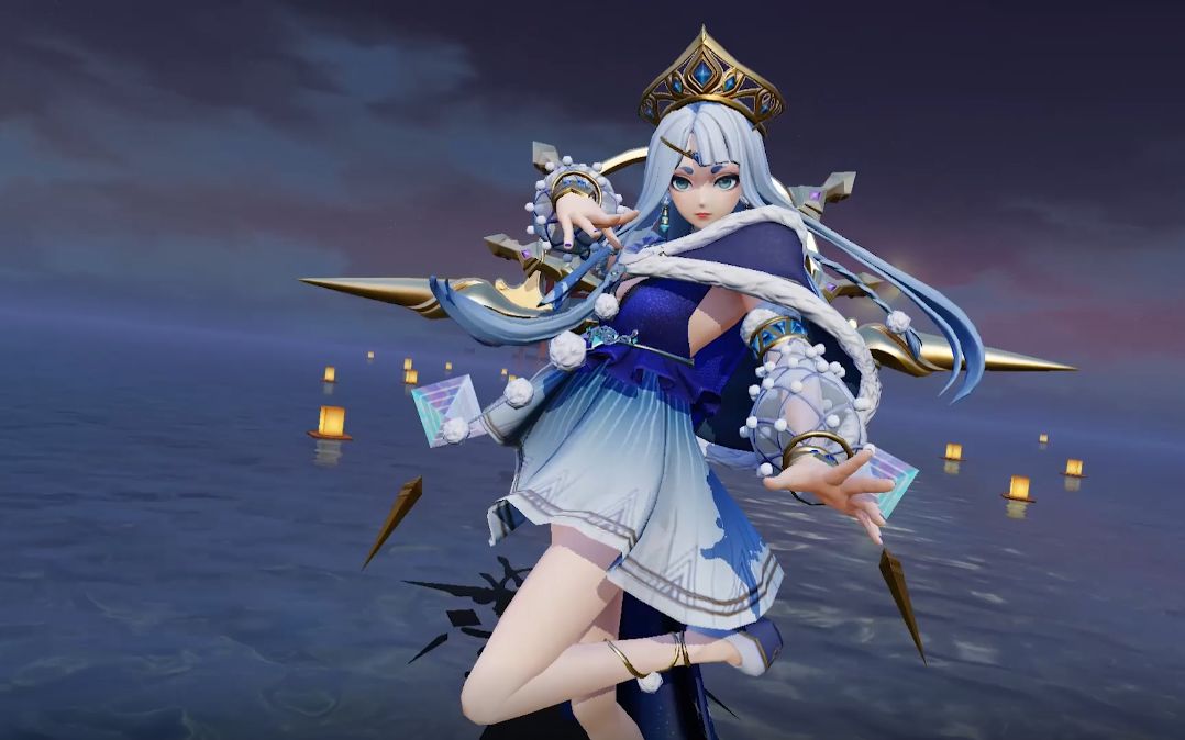 【皮肤展示】雪女全新赛季皮肤「天域神冕」上线_哔哩哔哩 (゜-゜)つ