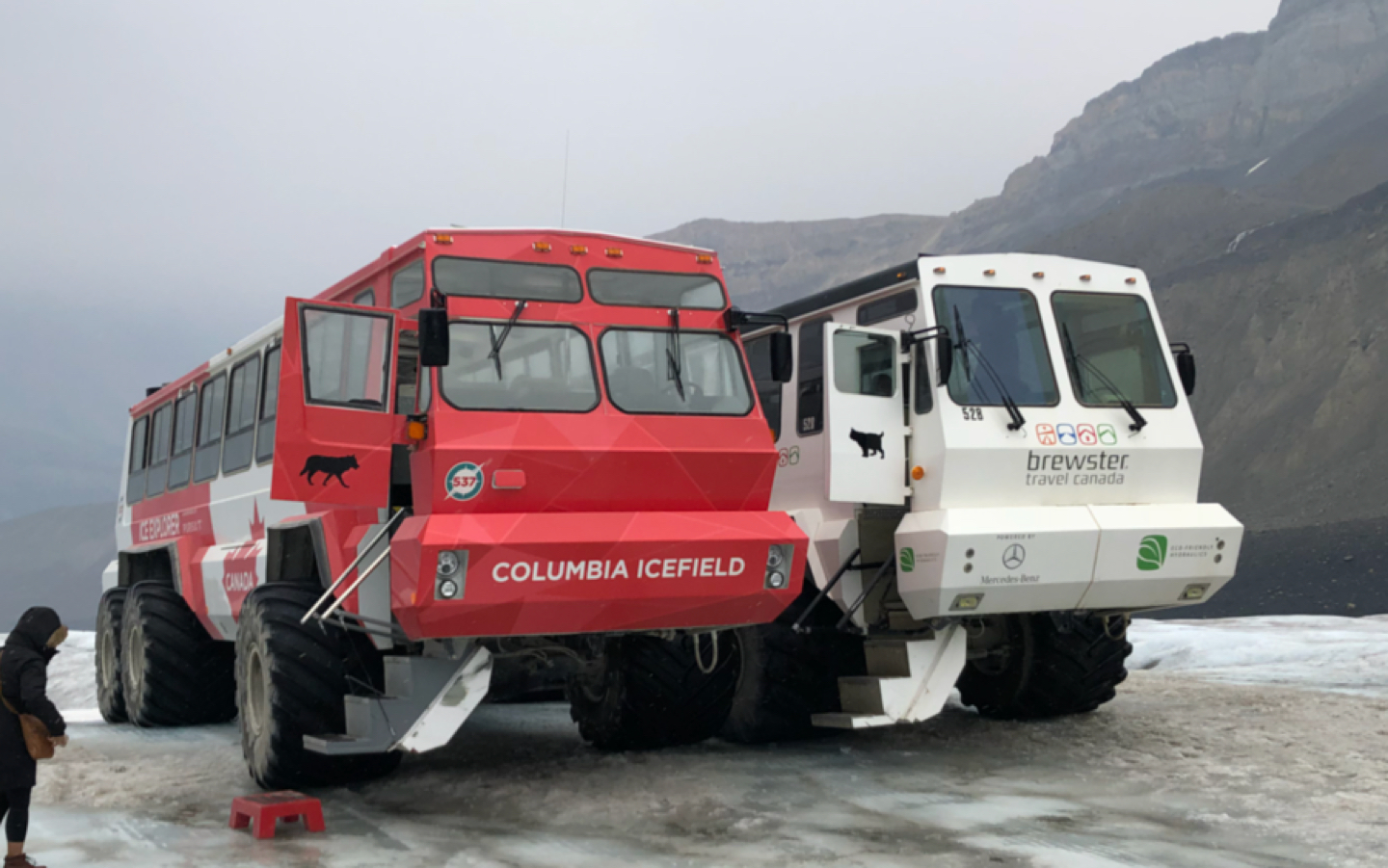 万物皆可pov@加拿大落基山脉 - ice explorer(冰原雪地车)前方展望回