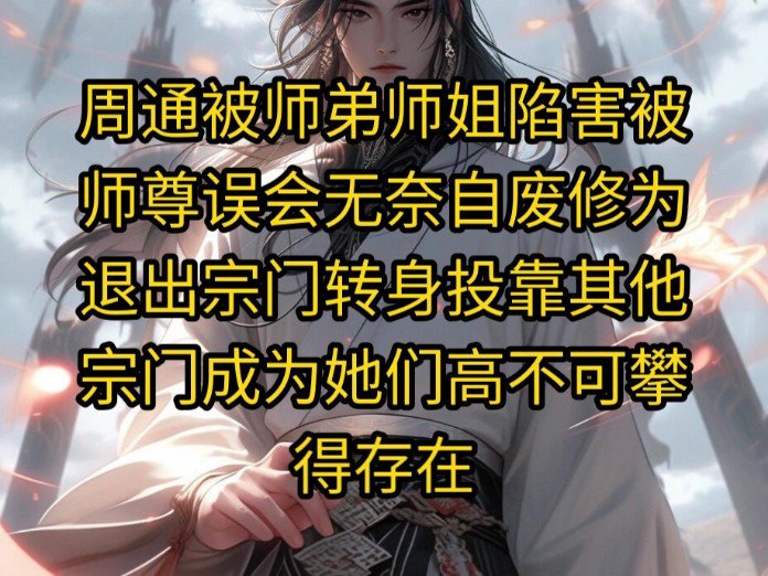 [图]周通被师弟师姐陷害，被师尊误会，无奈自废修为退出宗门，转身投靠其他宗门，成为她们高不可攀得存在！周通你毁坏宗门重宝，可知罪否！我知道你个棒槌！《重生不再无知》