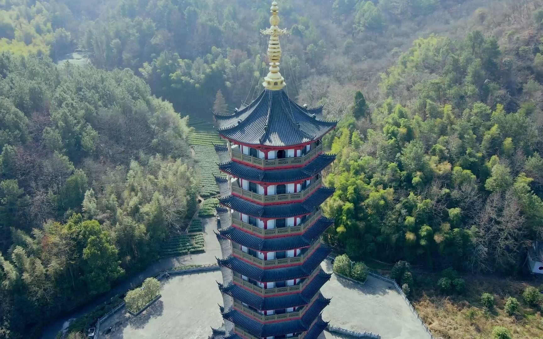 航拍·绍兴·新昌大佛寺
