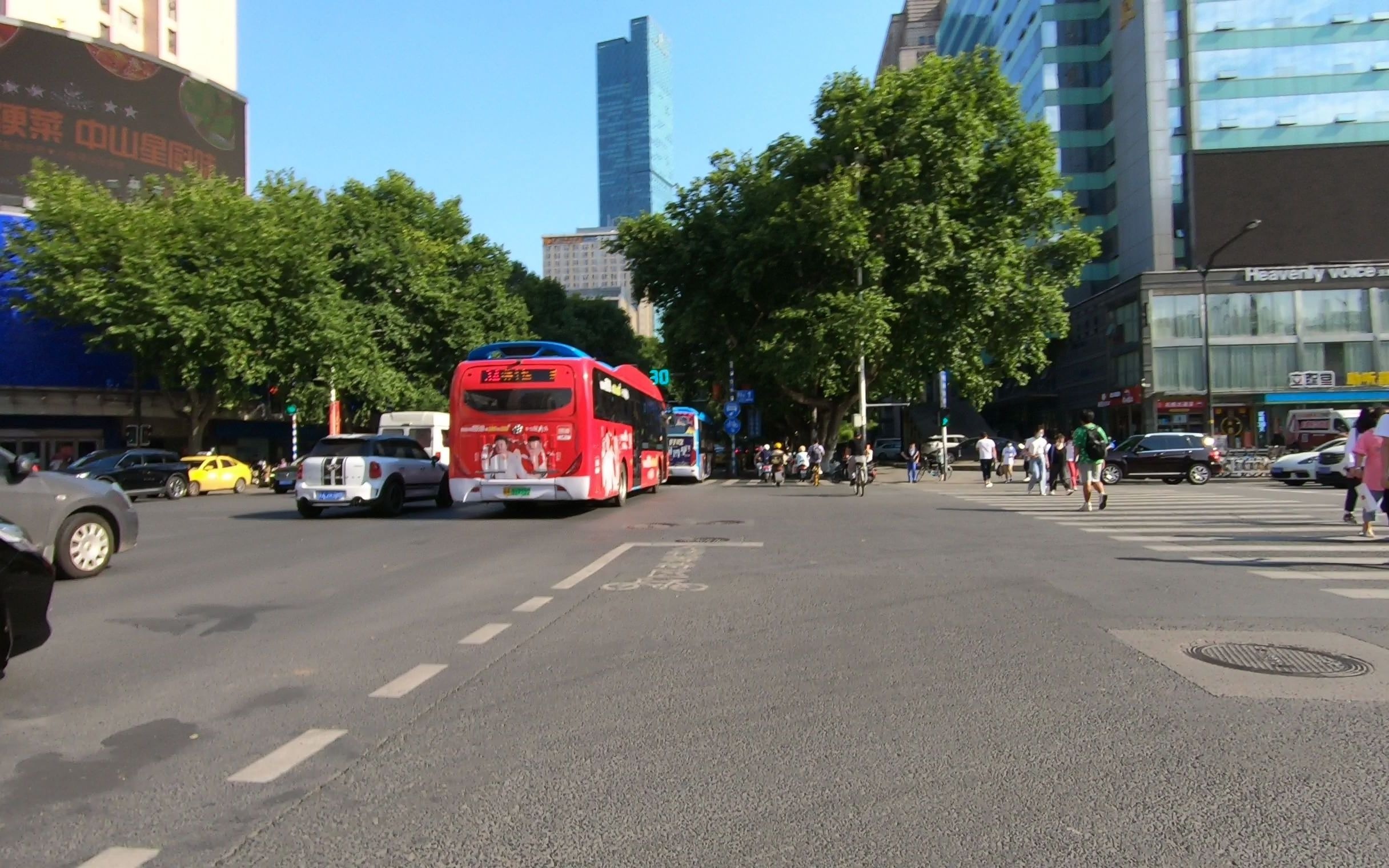 南京街景:南京大学,中山路,新街口._哔哩哔哩_bilibili