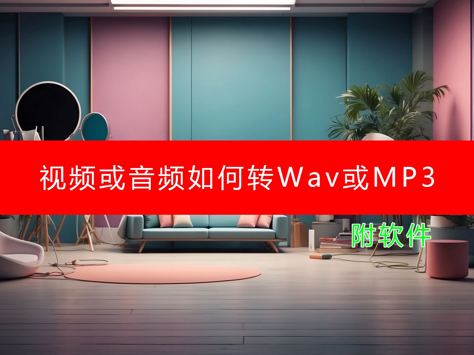 如何把视频或音频格式转为Wav格式或Mp3格式哔哩哔哩bilibili