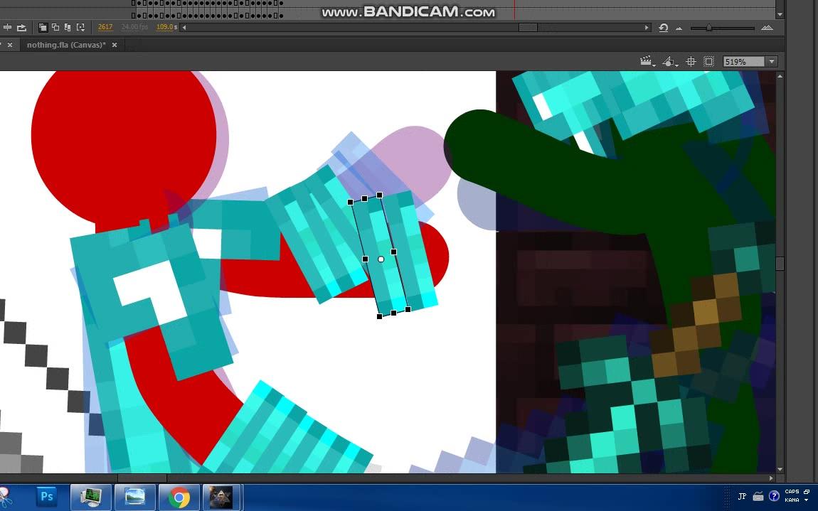 火柴人的minecraft动作打斗制作过程 Animate_哔哩哔哩_bilibili