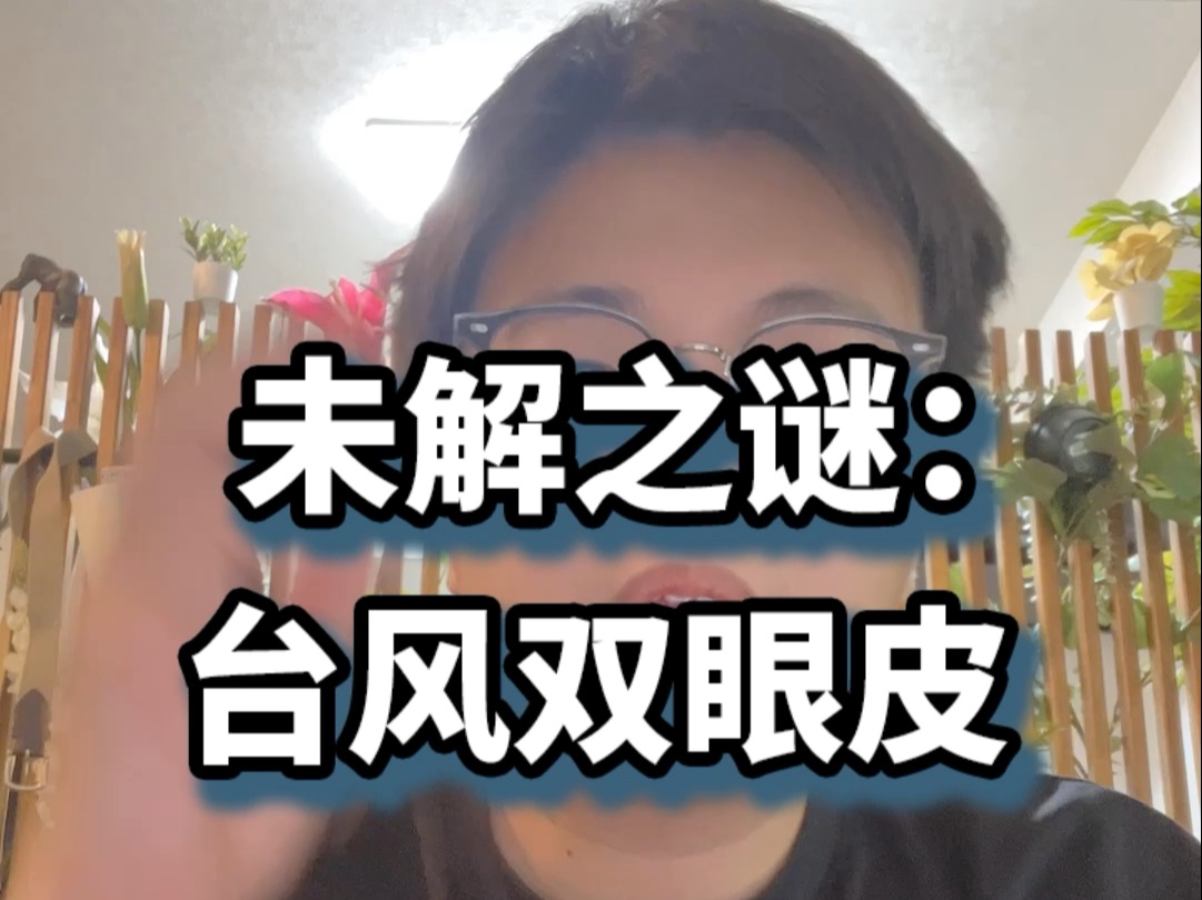 未解之谜:台风双眼皮哔哩哔哩bilibili