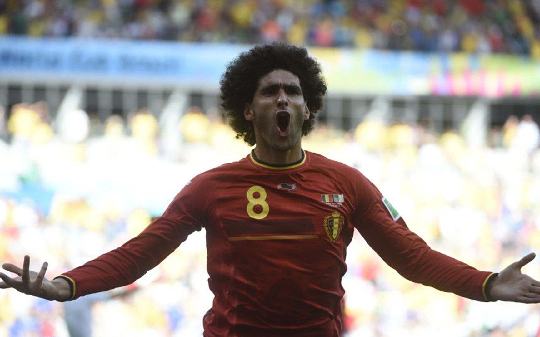 2014年世界杯比利时2-1阿尔及利亚,费莱尼扳平,梅尔滕斯绝杀