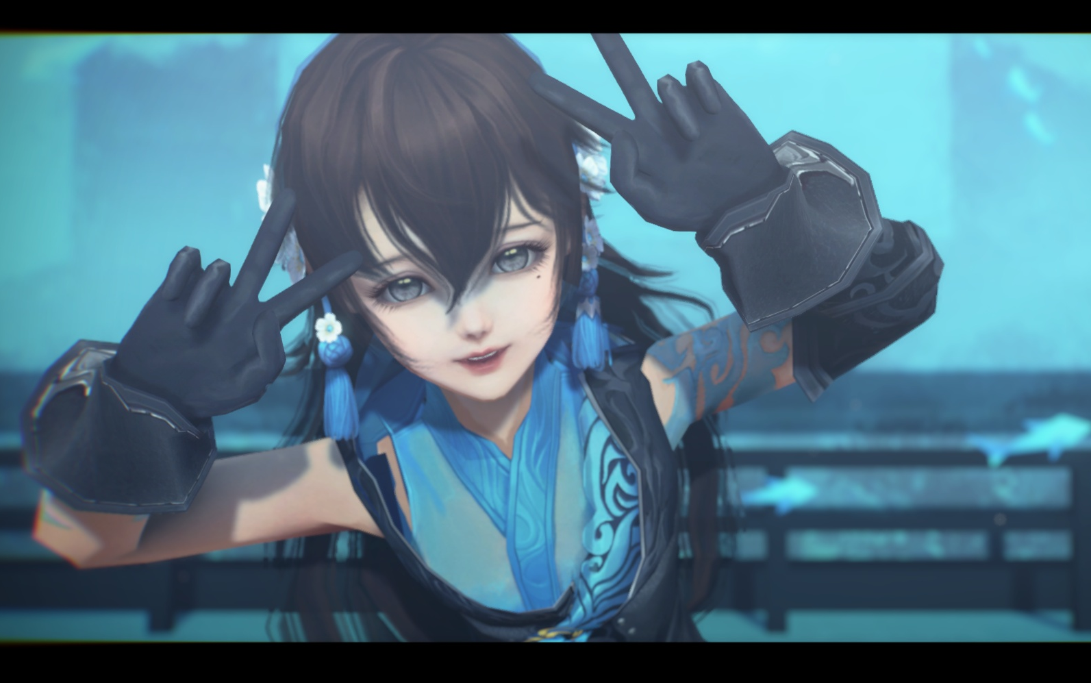 【剑网3mmd】deep blue town【燕云炮萝】_哔哩哔哩_bilibili