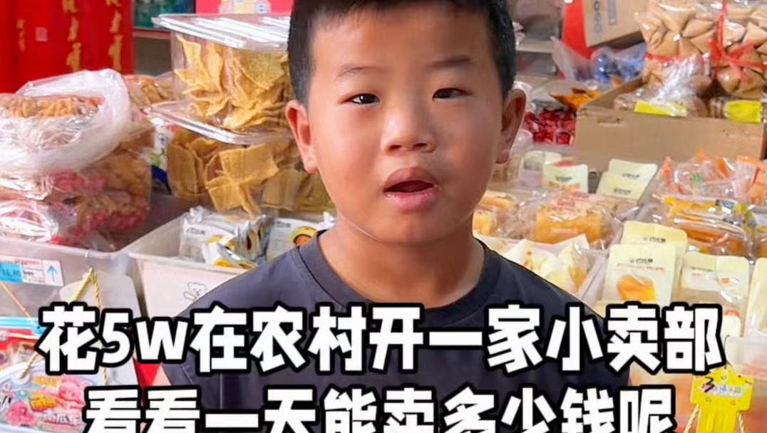 农村小卖部今天卖了多少钱？