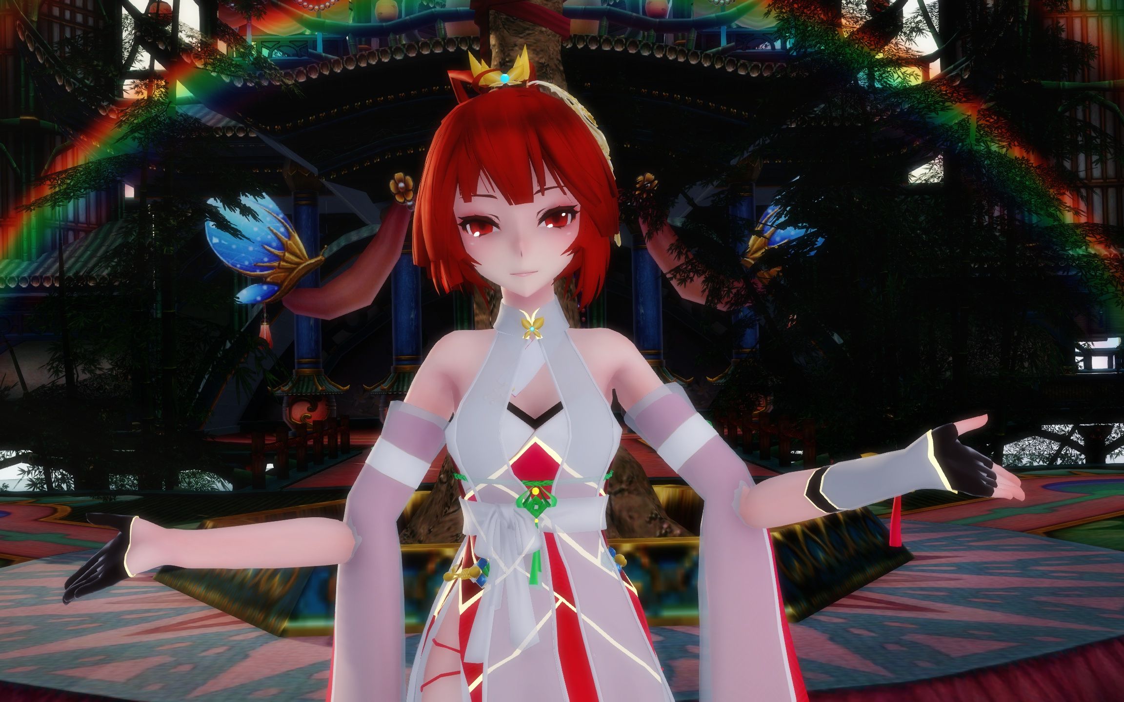 mmd彩虹节拍东方栀子