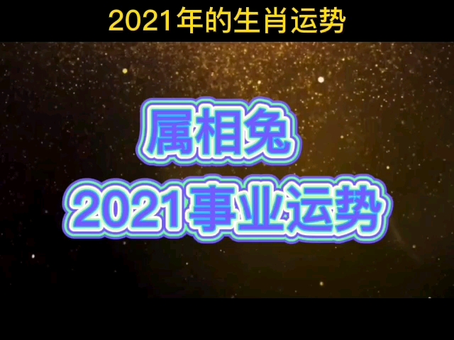 属相兔,2021事业运势哔哩哔哩bilibili