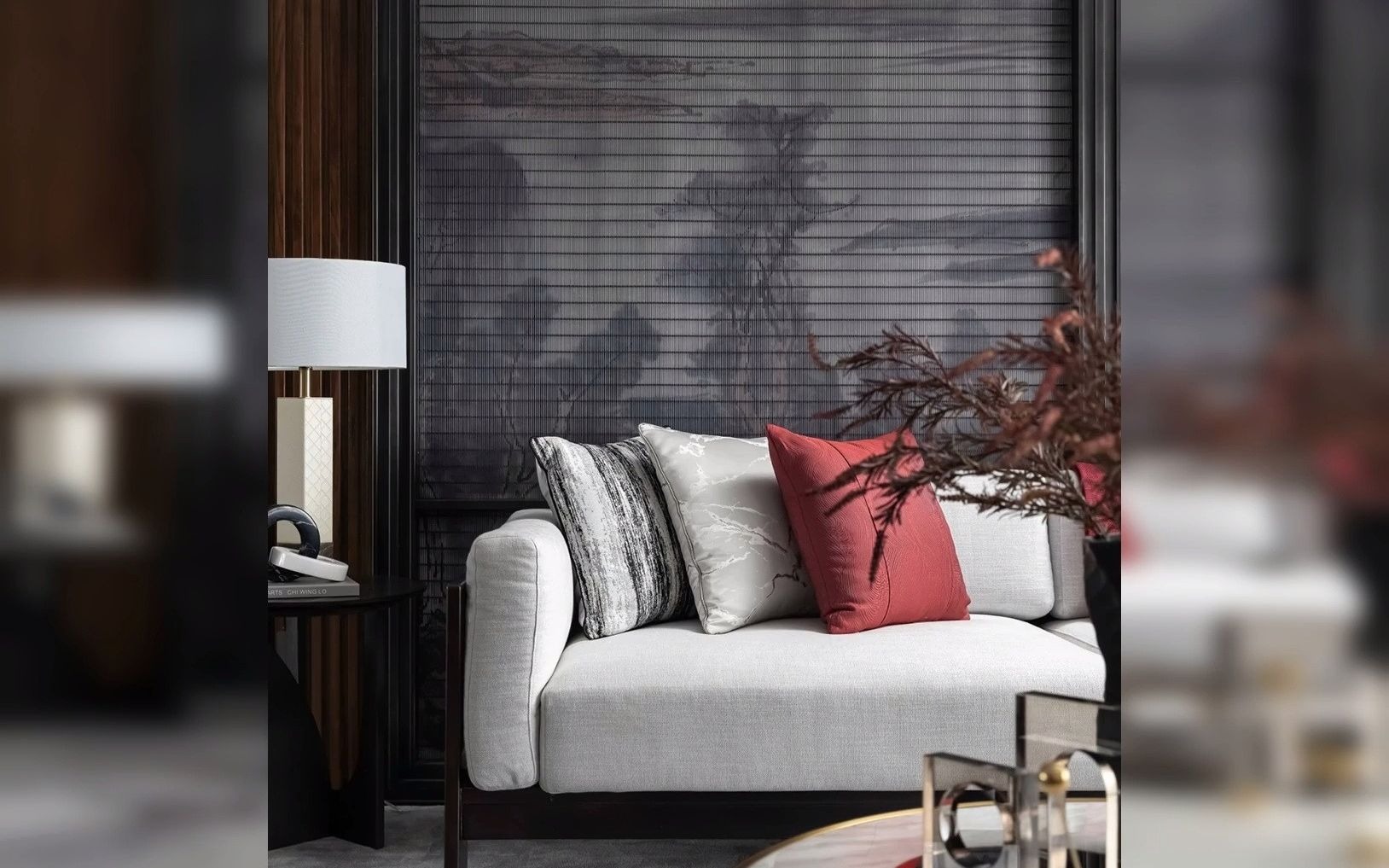 美间软装风格 #样板间案例 中国红 新中式,极致的东方惊艳! #知末网