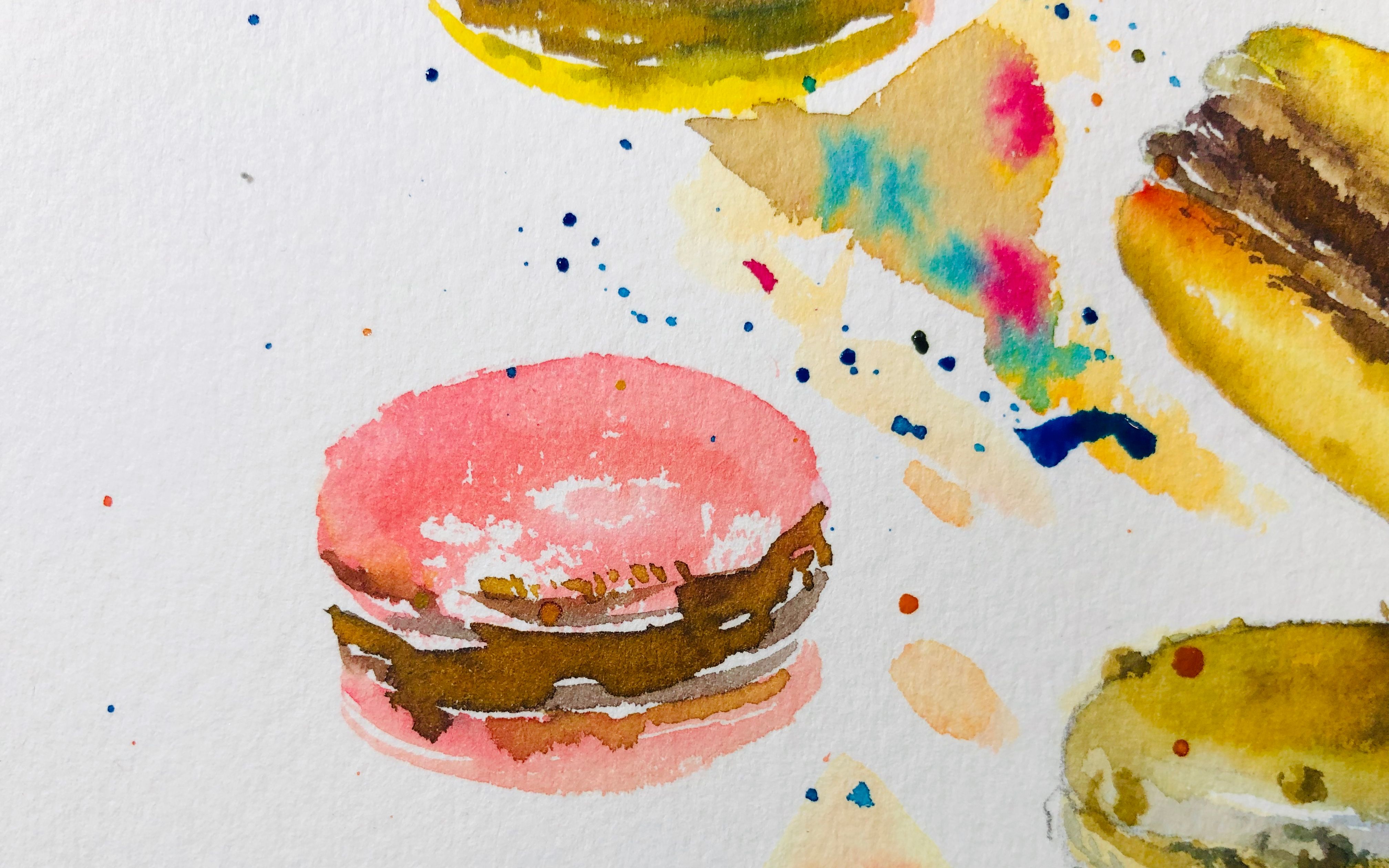 教你如何快速掌握 【马卡龙】的水彩画法