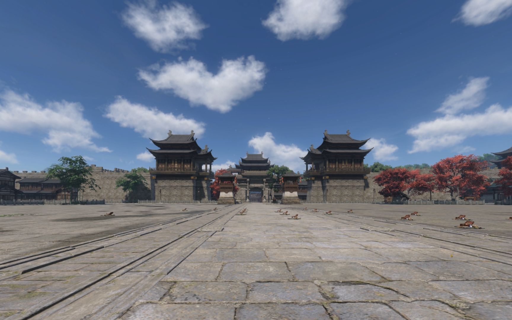 个人原创自制逆水寒汴京庙会延时风景视频,美丽景色等你来欣赏