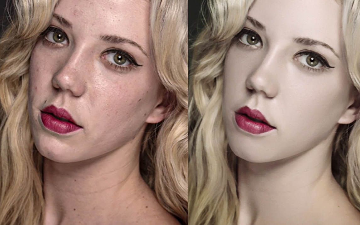 ps商业人像精修(高质量保留皮肤纹理高低频修图)_哔哩哔哩_bilibili