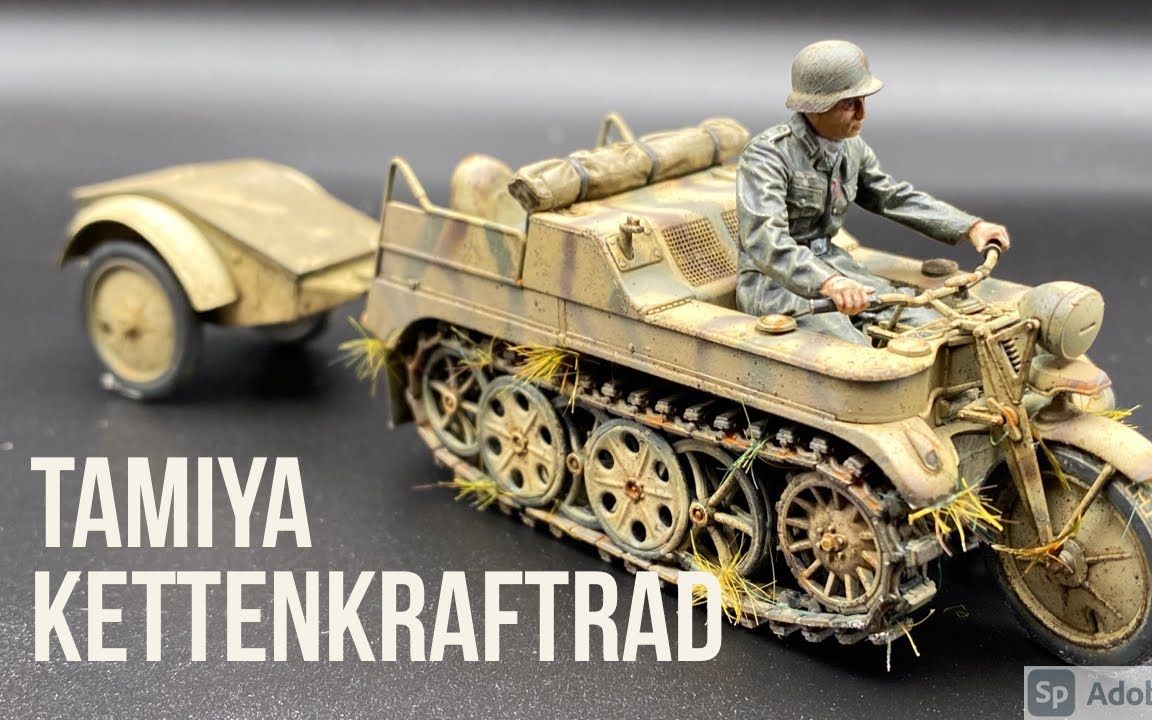 田宫 1/35 二战德军 sdkfz2 半履带摩托车 by ct scale modelling uk