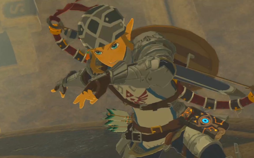 【塞尔达传说 旷野之息】林克最帅的一段!