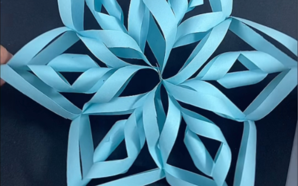 漂亮的雪花手工#亲子手工 #手工 #幼儿园手工