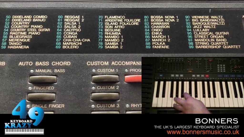 yamaha psr-4500 100种自动伴奏欣赏(第二部分)