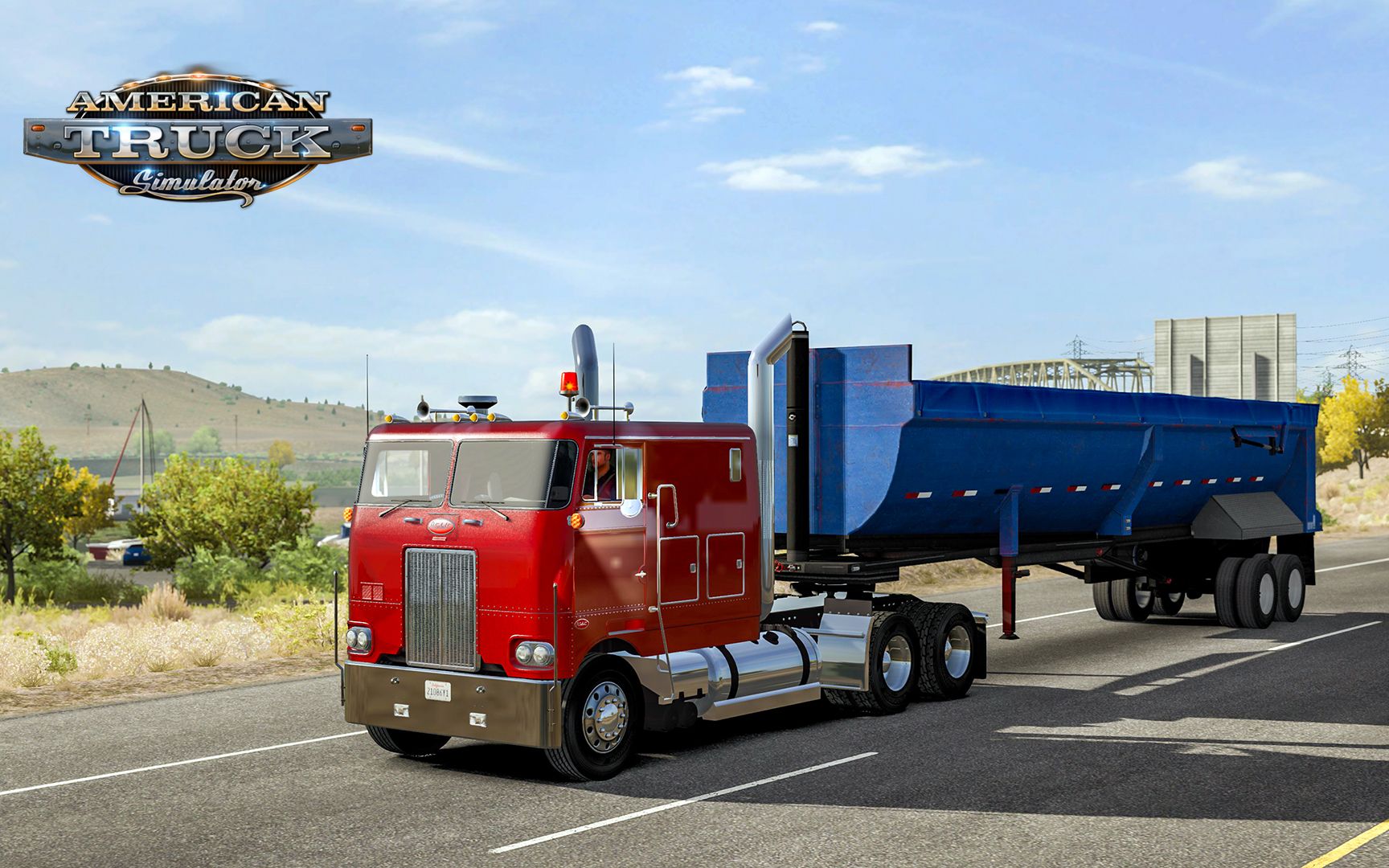 美洲卡车模拟华盛顿州7经典美式平头卡车彼得比尔特352试玩american