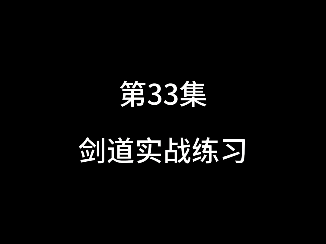 第33集:剑道实战练习哔哩哔哩bilibili