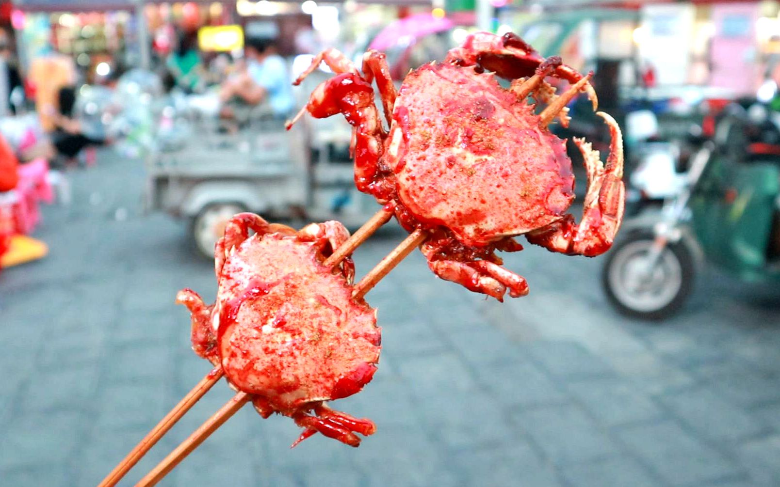 15块钱一串的大螃蟹,肉还不少呢,味道咋样?