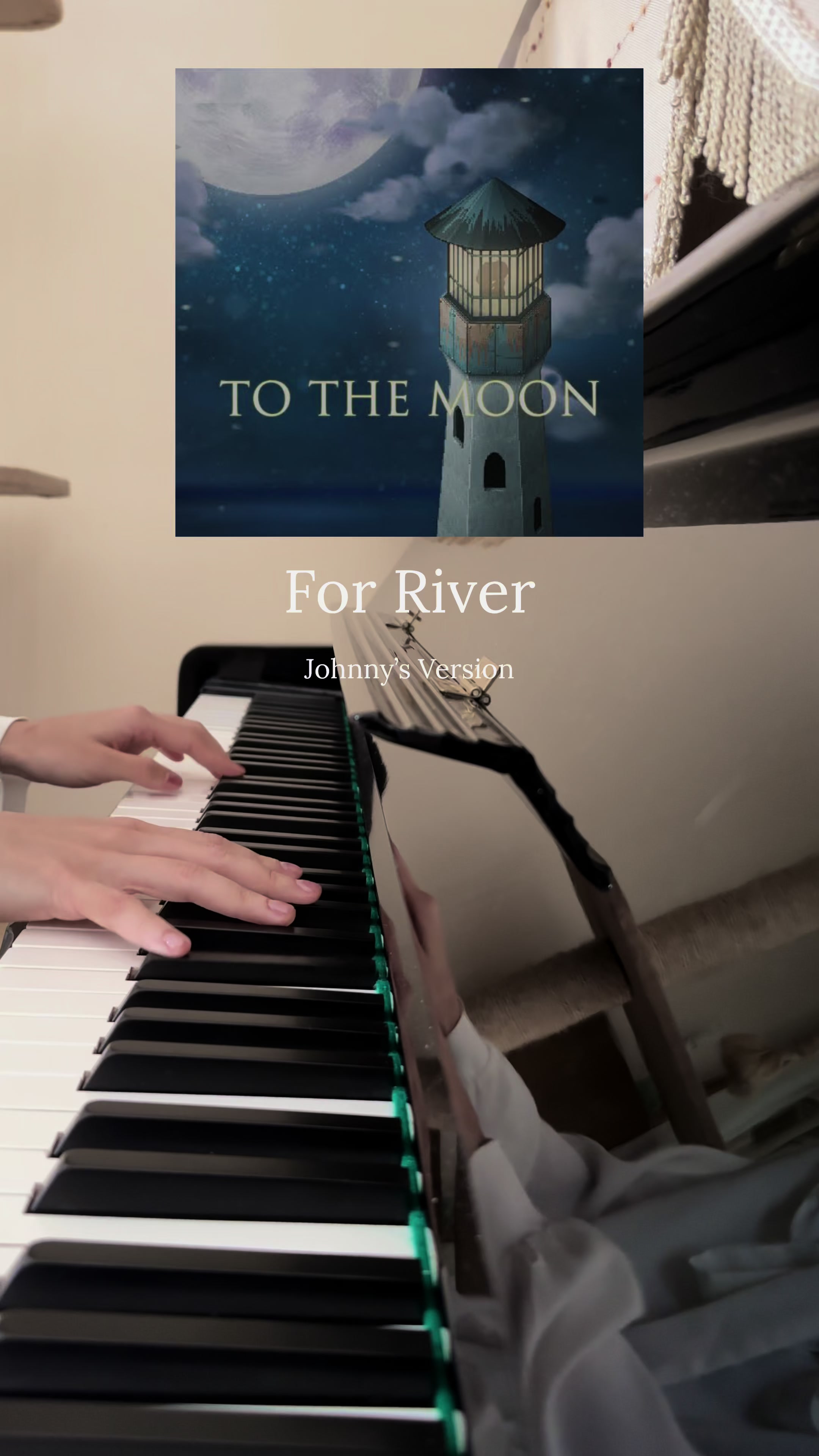我试着弹了钢琴 _ the _ moon _ river