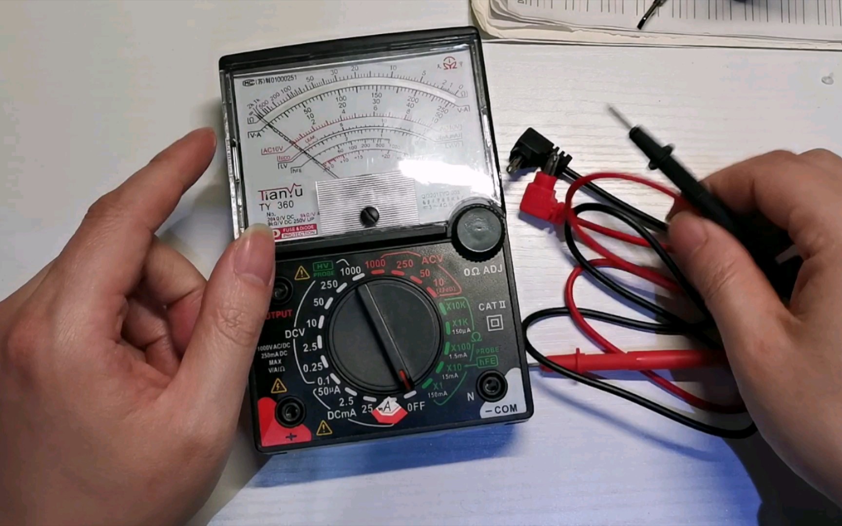 南京天宇电子仪表厂ty360指针式万用表