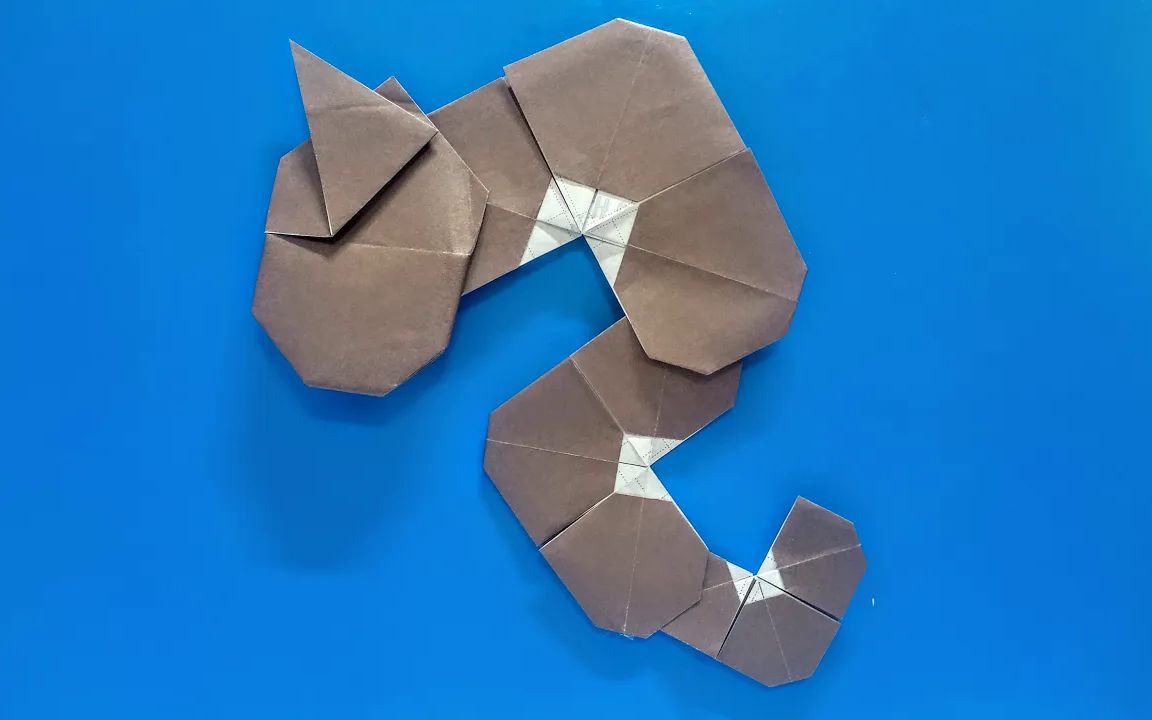 【origami instructions】大岩蛇宝可梦折纸教程pokemon onix