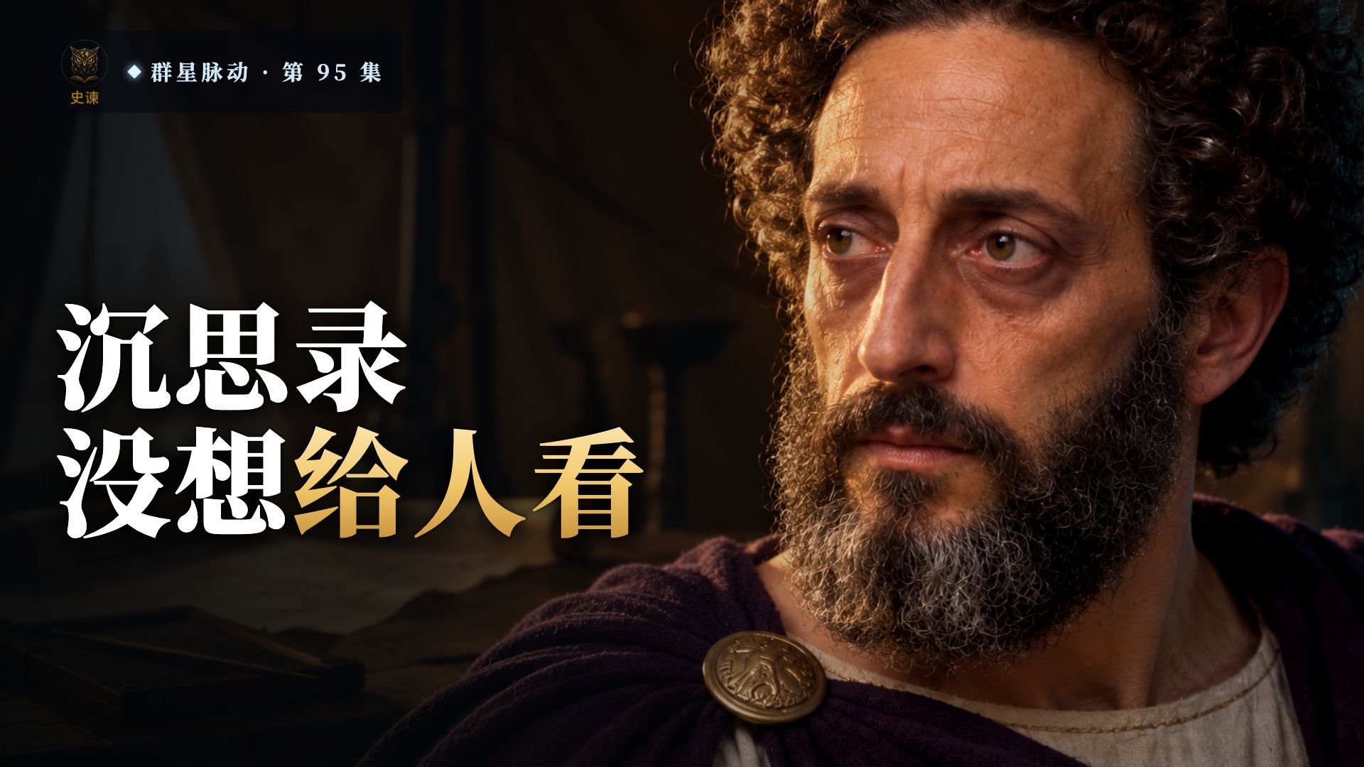 今天还在畅销的《沉思录》，是罗马皇帝马可·奥勒留写给自己的，没打算给人看
