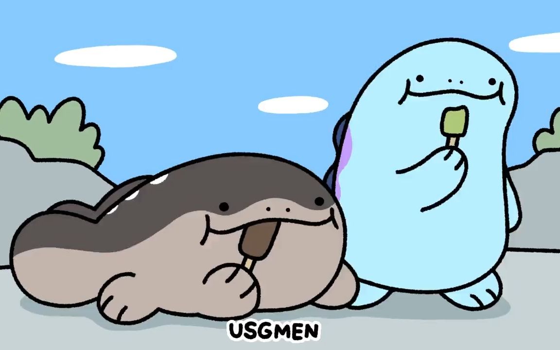 【宝可梦】土王 沼王吃冰棍【usgmen】