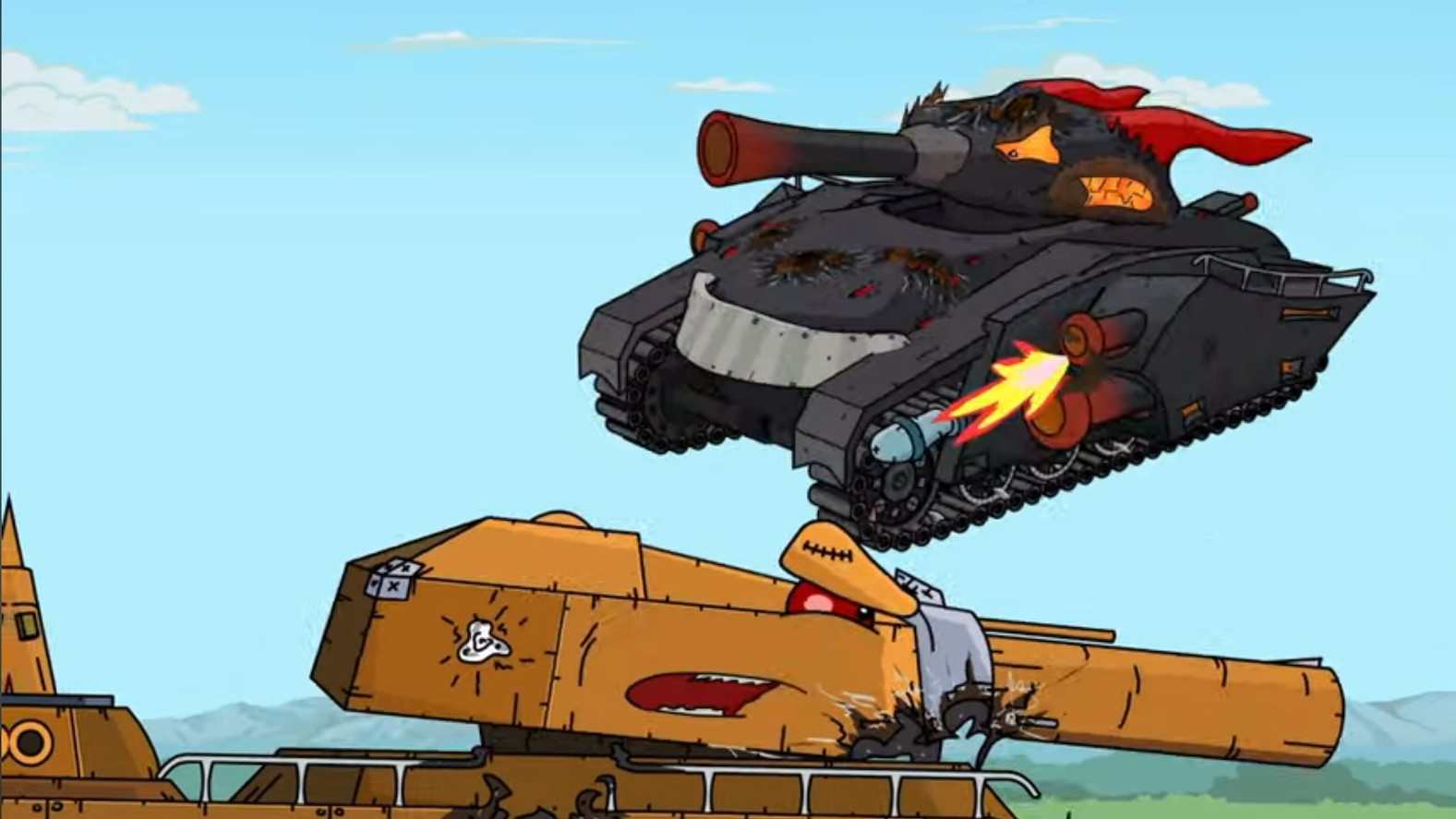 坦克动画:巨鼠vs利维之父