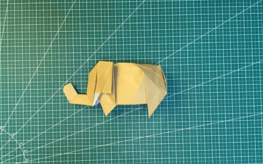 儿童折纸之胜田小象