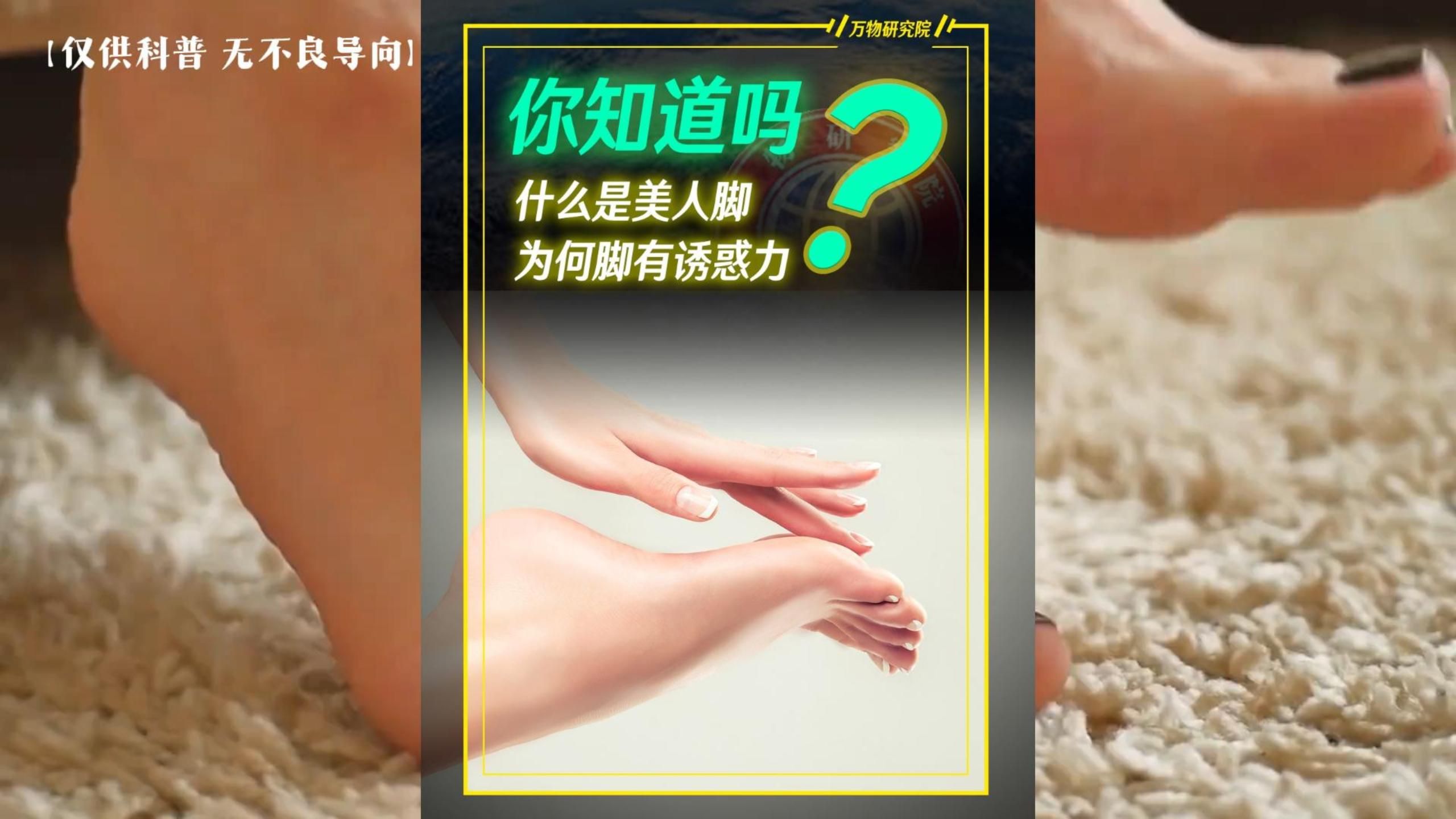 你知道什么是美人脚吗?为何大多数男生都格外关注女生的脚?哔哩哔哩bilibili