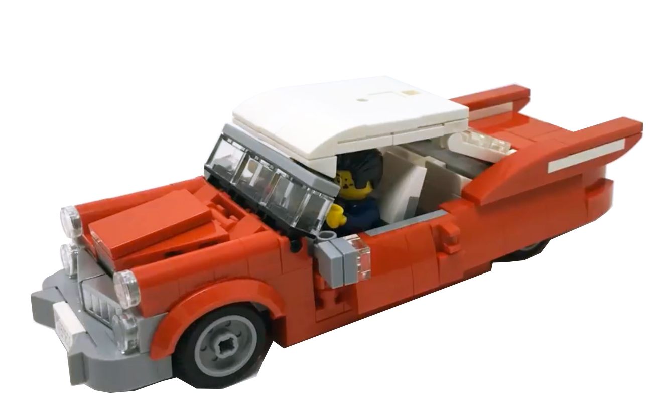 乐高moc教程 凯迪拉克convertible经典敞篷车 拼搭指南_哔哩哔哩 (゜