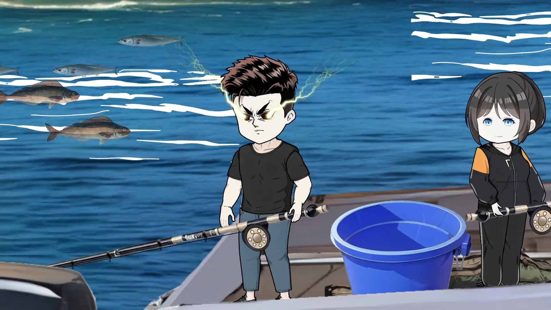 我赶海大丰收,只因我有透视眼,能看穿海底万物,钓鱼搞笑视频剪辑