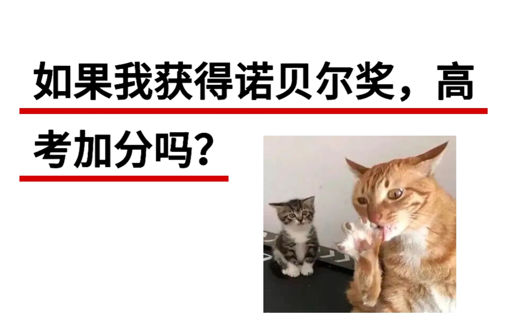 [图]如果我获得诺贝尔奖，高考加分吗？